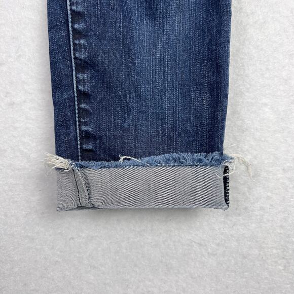 Mother The Looker Ankle Fray Women's Blue Distressed Denim Jeans Size 28 - Picture 5 of 13